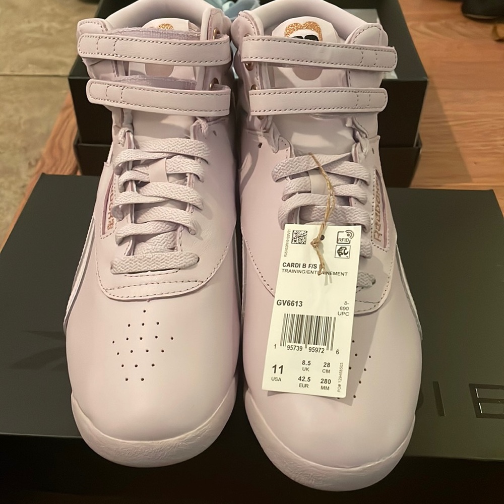 Women’s Reebok Cardi B Freestyle Hi Casual Shoes